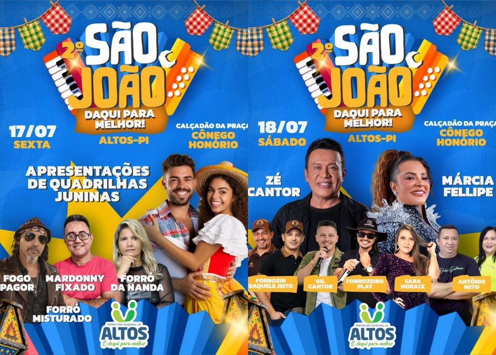 2º São João Daqui Para Melhor acontece nesta sexta e sábado em Altos