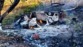 Adolescente de 14 anos morre após carro capotar e pegar fogo no Piauí (Foto: Reprodução)