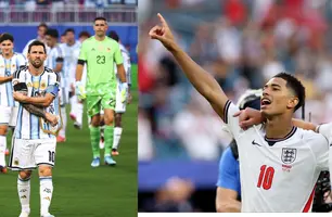 Argentina x Inglaterra: onde assistir a última vaga da final da Copa do Mundo 2026 (Foto: Reprodução X)