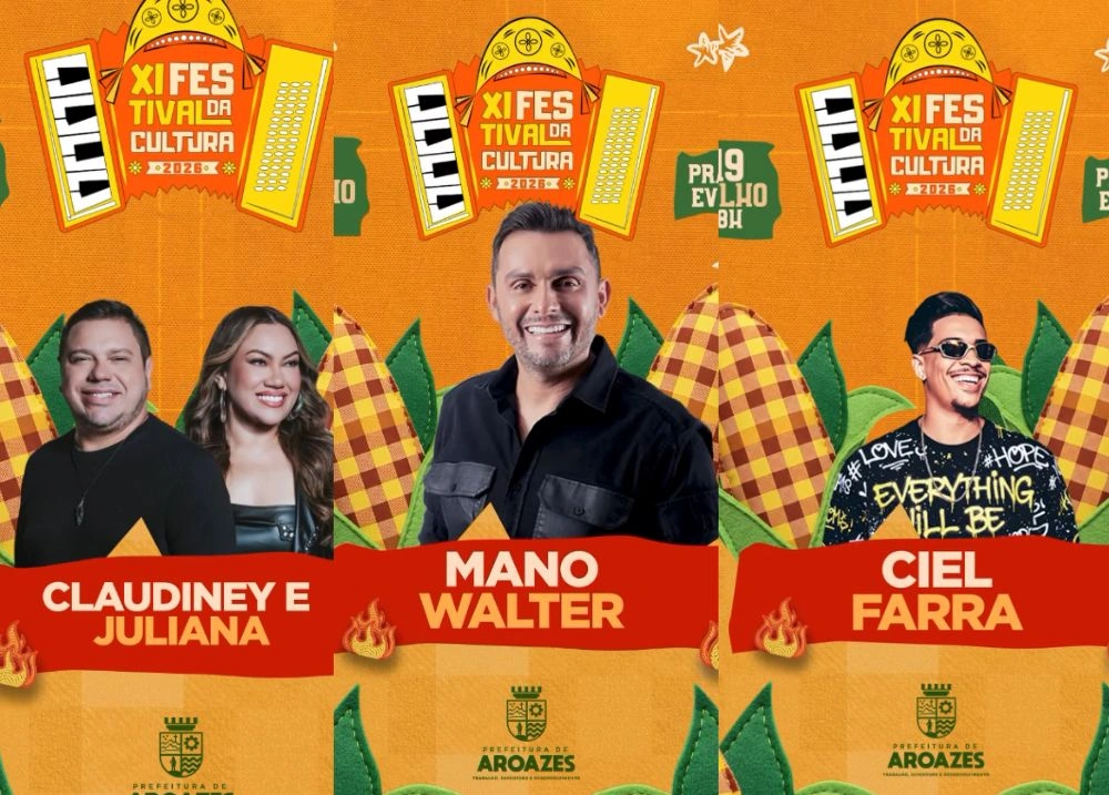 Aroazes divulga atrações do XI Festival da Cultura no dia 19 de julho
