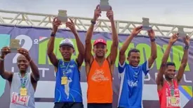 Atleta timonense vence Maratona Internacional em São Luís (Foto: Reprodução)