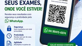 Beneditinos passa a enviar resultados de exames pelo WhatsApp (Foto: Reprodução)