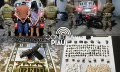 BEPI apreende arma, drogas e dinheiro com dois adolescentes durante ação em Altos