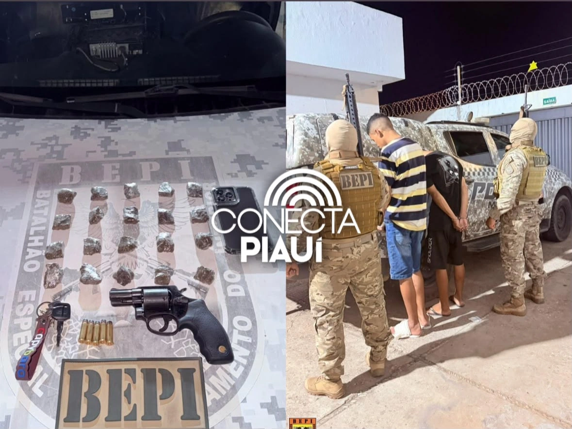 BEPI prende dois suspeitos, apreende arma e drogas durante operação na zona Sul