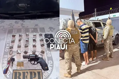 BEPI prende dois suspeitos, apreende arma e drogas durante operação na zona Sul