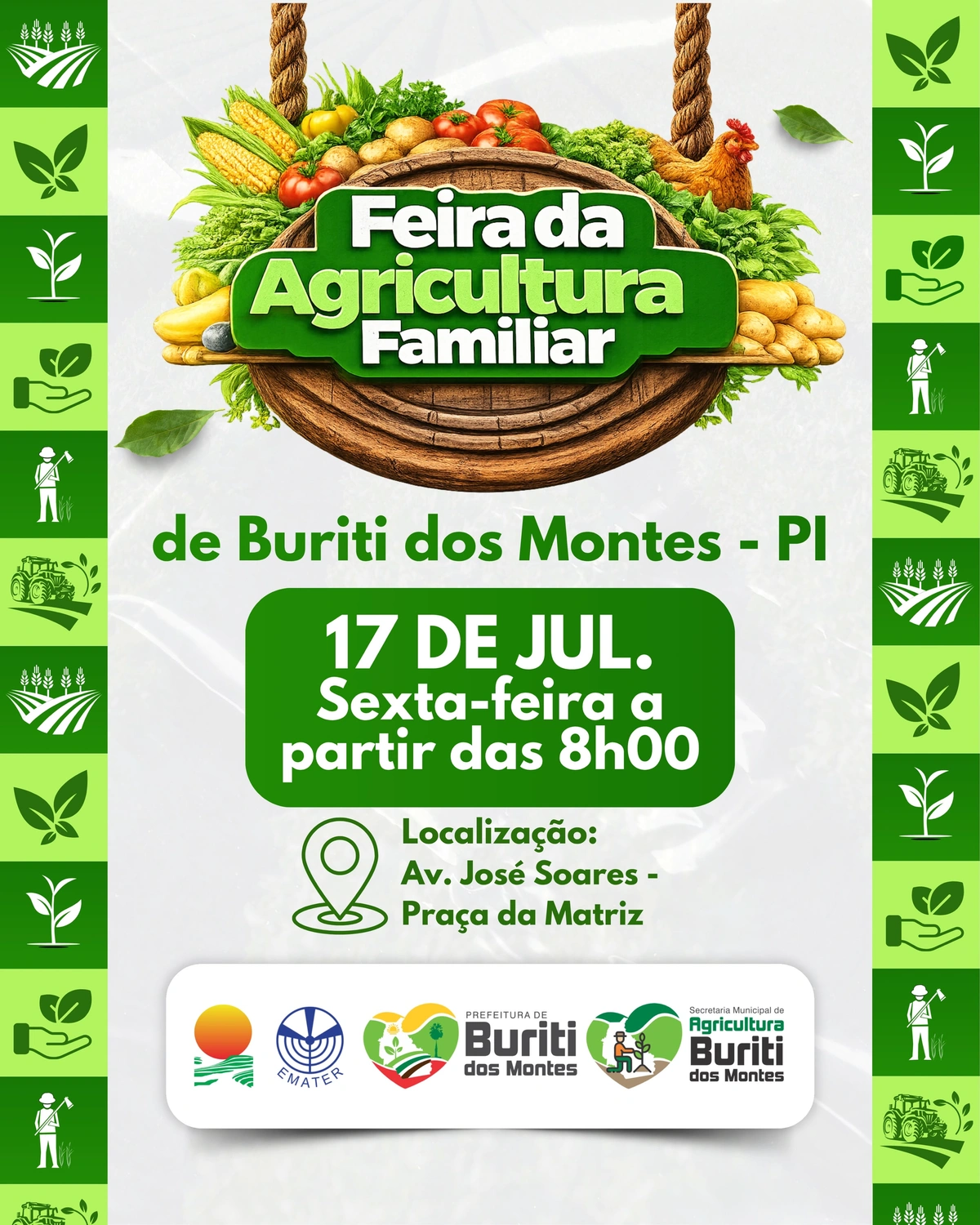 Buriti dos Montes promove Feira da Agricultura Familiar nesta sexta