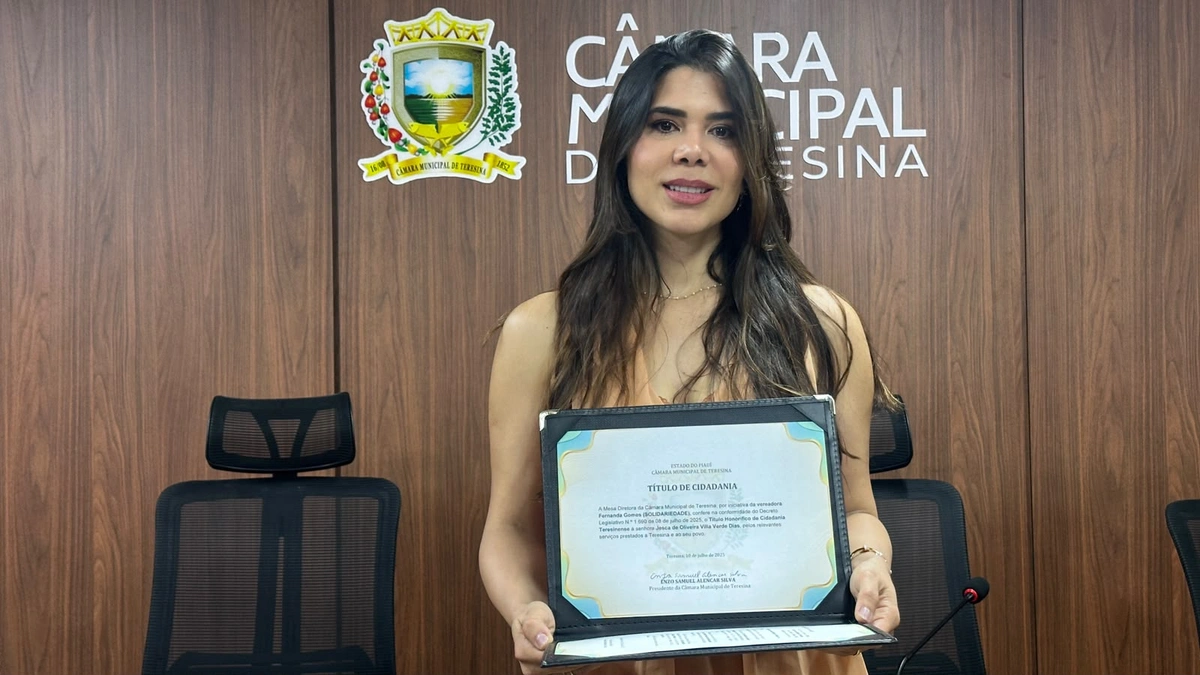 Câmara de Teresina concede Título de Cidadania à Dra. Jesca de Oliveira