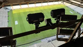 Câmeras foram instaladas na Neo Química Arena para a implementação do impedimento semiautomático (Foto: Divulgação/ Corinthians)