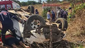 Carro saca roda e causa grave acidente em Timon (Foto: Reprodução)