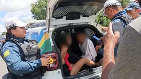 Casal é detido após acidente durante fuga de assaltos na zona Sul de Teresina (Foto: Reprodução)