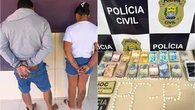 Casal é preso por tráfico de drogas durante operação na zona rural de Batalha (Foto: Reprodução)