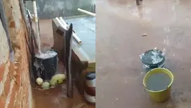 Chuva inesperada na comunidade Olho d’Água surpreende moradores de Dom Inocêncio (Foto: Reprodução)