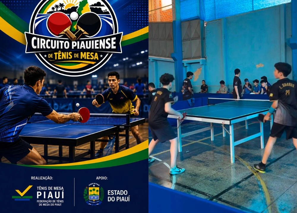 Circuito Piauiense de Tênis de Mesa terá etapas em quatro cidades do estado