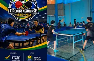Circuito Piauiense de Tênis de Mesa terá etapas em quatro cidades do estado (Foto: Reprodução)