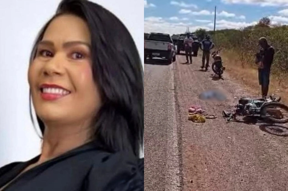 Colisão entre moto e caminhonete na BR-020, no Sul do Piauí, deixou mulher morta