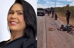 Colisão entre moto e caminhonete na BR-020, no Sul do Piauí, deixou mulher morta