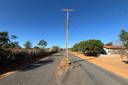 Comunidade cobra retirada de postes no meio da PI-217 em Colônia do Piauí