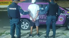 Condenado por tentativa de latrocínio é preso durante festejos em Água Branca (Foto: Reprodução)