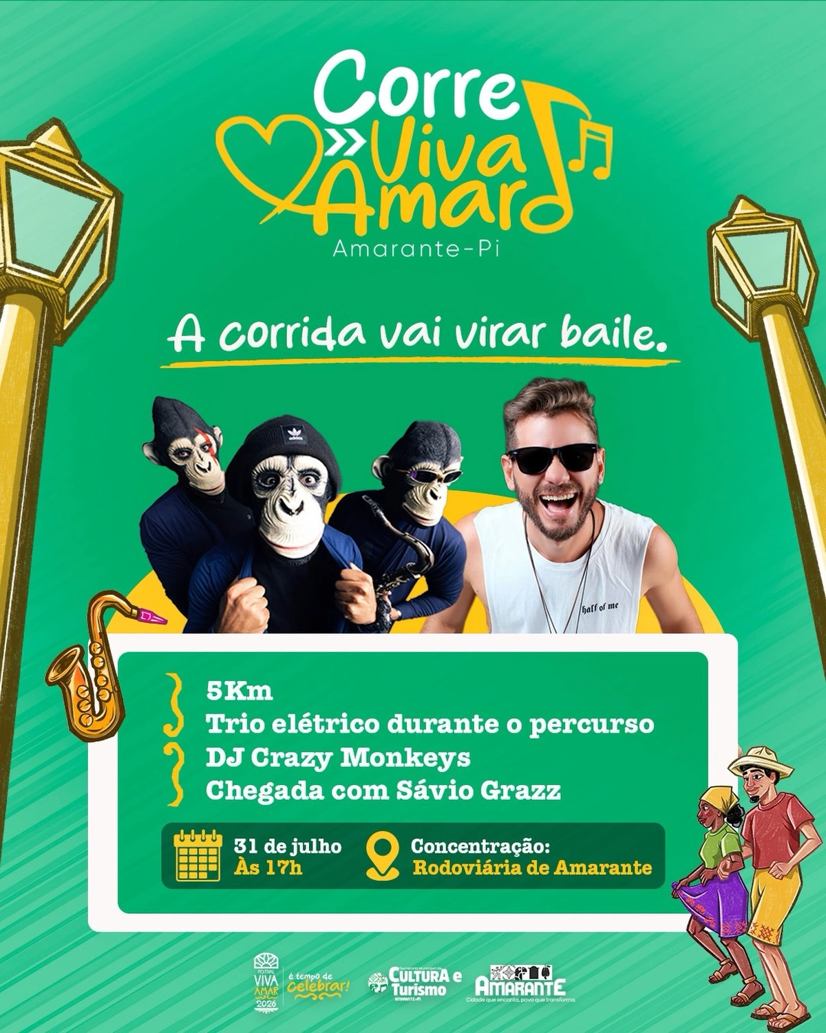 Corre Viva Amar movimenta Amarante com corrida e atrações musicais
