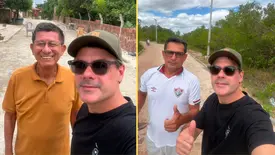Deputado Severo Eulálio vistoria obras de pavimentação em Cajueiro da Praia (Foto: Reprodução)