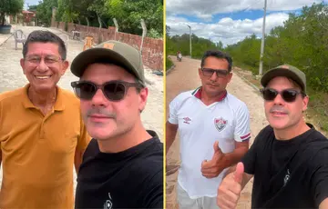 Deputado Severo Eulálio vistoria obras de pavimentação em Cajueiro da Praia
