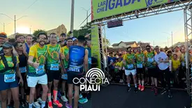 Dr. Marcus Kalume participa de corrida que reúne 1,7 mil atletas em Piracuruca (Foto: Reprodução)