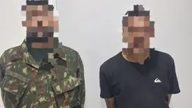 Dupla é presa após invadir casa e furtar celular em Cristalândia do Piauí (Foto: Divulgação/PMPI)