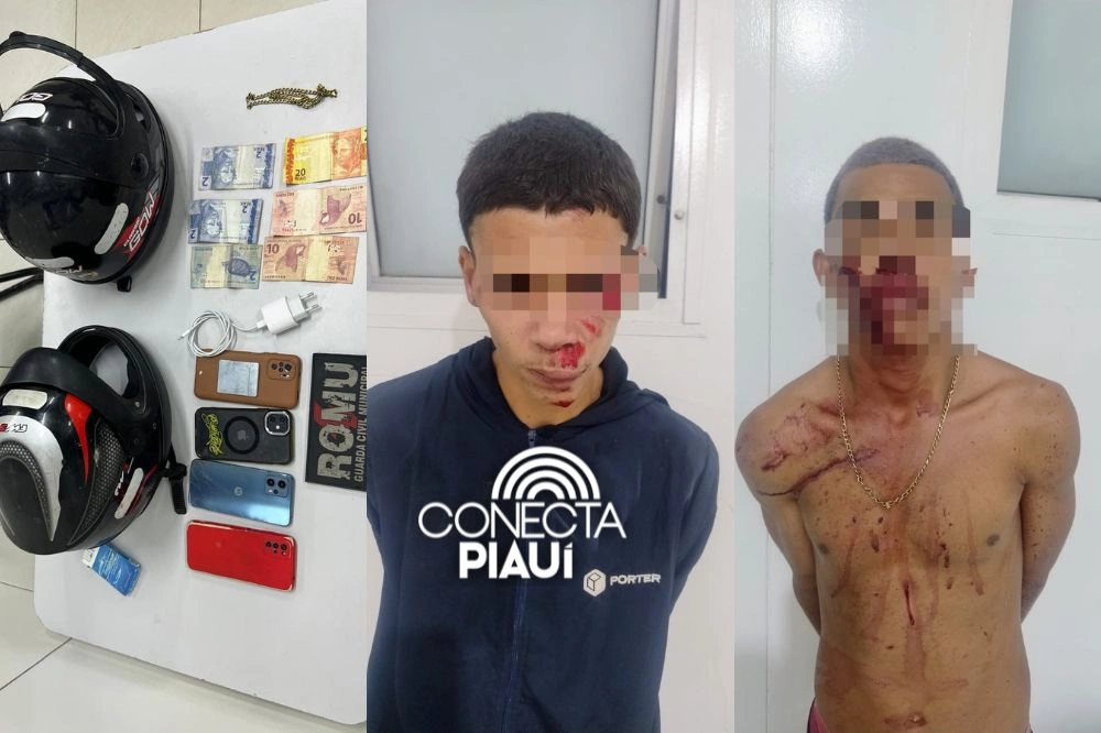 Dupla é presa após roubo a moto-uber e tentativa de assalto em Timon