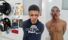 Dupla é presa após roubo a motociclista por app e tentativa de assalto em Timon