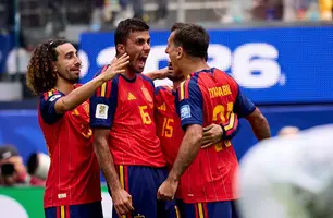 Espanha goleia Áustria, quebra jejum em mata-mata e avança às oitavas da Copa (Foto: Reprodução/Redes Sociais)