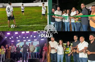 Estádio Florêncio Mendes é reinaugurado após revitalização em Beneditinos (Foto: Conecta Piauí)