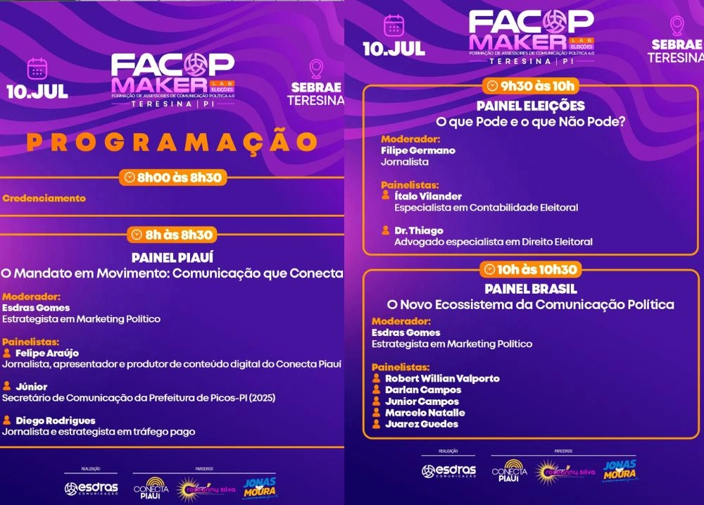 Facop Maker divulga programação com painéis e palestras em Teresina