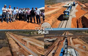 Ferrovia Transnordestina supera 80% de execução e acelera operação no Piauí