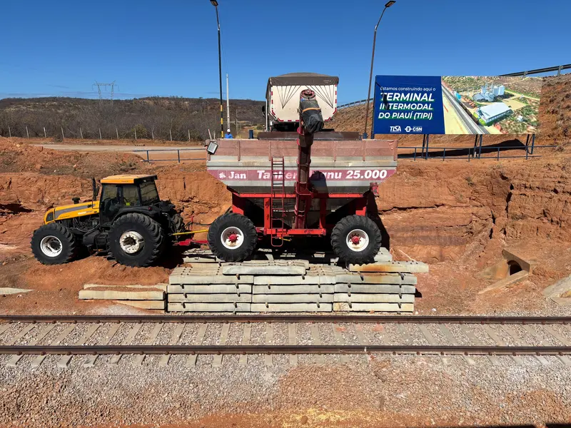 Ferrovia Transnordestina supera 80% de execução e acelera operação no Piauí