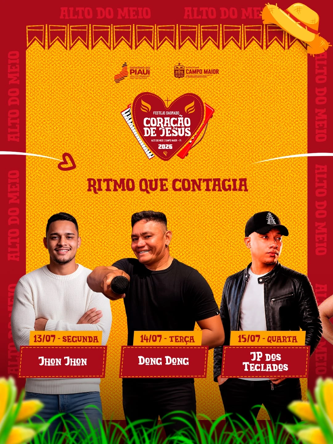 Festejo do Sagrado Coração de Jesus divulga programação de shows em Campo Maior