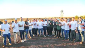 Fonteles vistoria obras de esporte, transporte e infraestrutura no sul do Piauí (Foto: Reprodução)