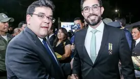 Governador Rafael Fonteles e advogado Pedro Rocha (Foto: Divulgação)