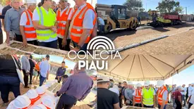 Governo do Piauí inicia maior etapa de asfaltamento urbano da história de Baixa Grande do Ribeiro (Foto: Conecta Piauí)