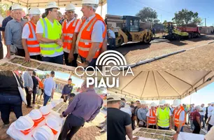 Governo do Piauí inicia maior etapa de asfaltamento urbano da história de Baixa Grande do Ribeiro (Foto: Conecta Piauí)
