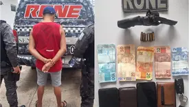 Homem é preso com revólver calibre .38 durante blitz da Operação Raio em Teresina (Foto: Reprodução)