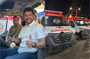 Hugo Napoleão recebe nova ambulância para reforçar atendimento na rede municipal (Foto: Portal R10)
