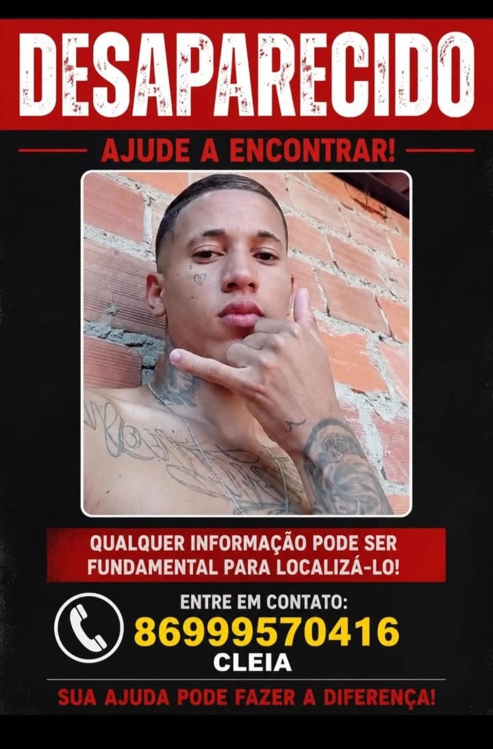 Jovem desaparece após sair com colega em Demerval Lobão