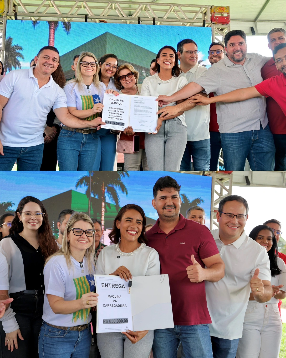 Lagoa do Piauí recebe veículos e anuncia novas obras para saúde e infraestrutura