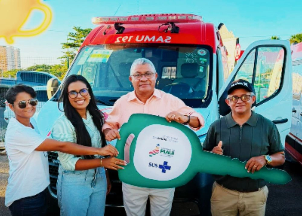 Manoel Emídio recebe ambulância do Novo PAC para reforçar a saúde municipal