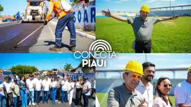 Marcelo Castro vistoria obras na PI-144 e reforma do estádio Miltão no Piauí (Foto: Reprodução)
