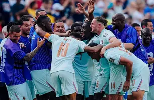 Mbappé e Dembélé marcam, França vence Marrocos e avança à semifinal da Copa (Foto: Reprodução)