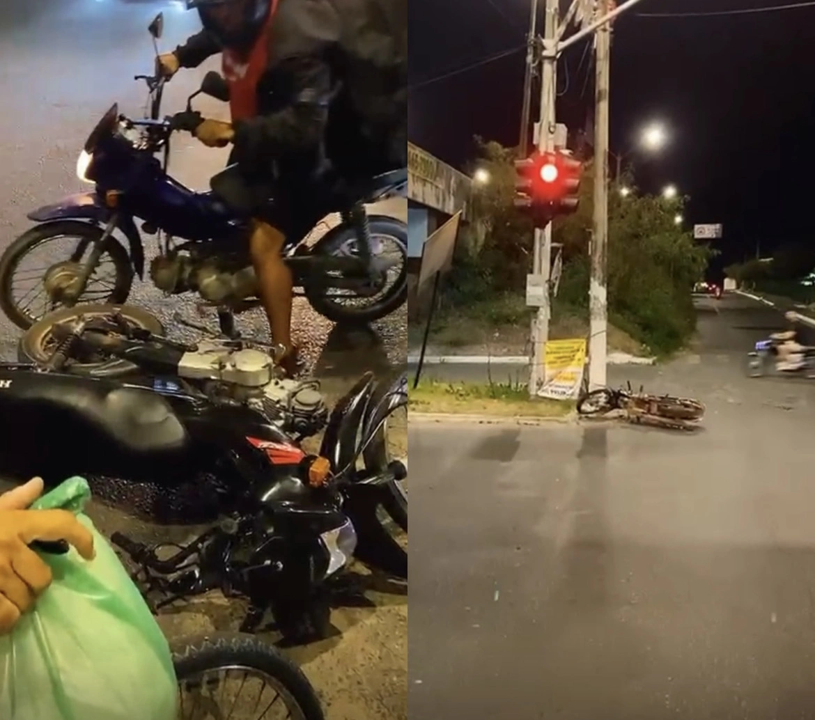 Moto roubada é abandonada após colisão na zona Sul de Teresina