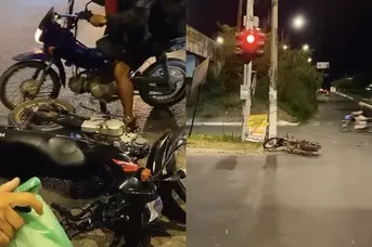Moto roubada é abandonada após colisão na zona Sul de Teresina