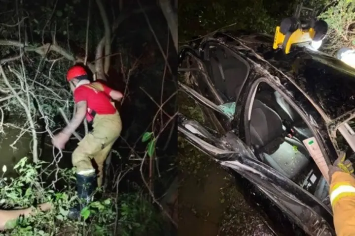 Mulher desaparece após carro capotar em manguezal no litoral do Piauí
