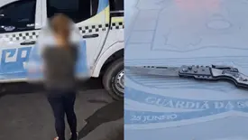 Mulher é detida com canivete após invadir escola e agredir aluno autista em Pio IX (Foto: Divulgação/PMPI)